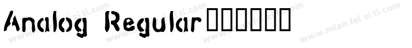 Analog Regular字体转换